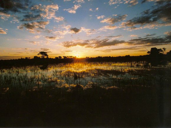 Sonnenuntergang Botswana