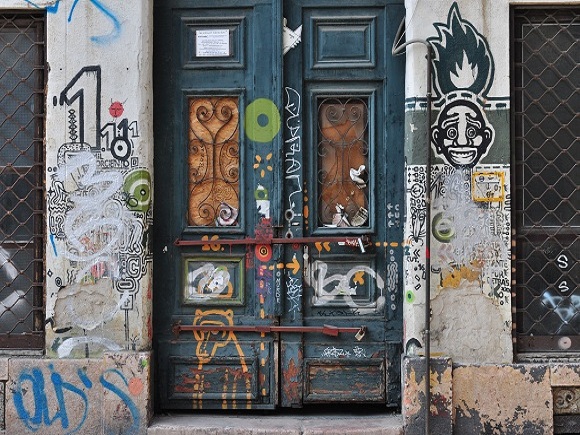 Graffiti-Türen